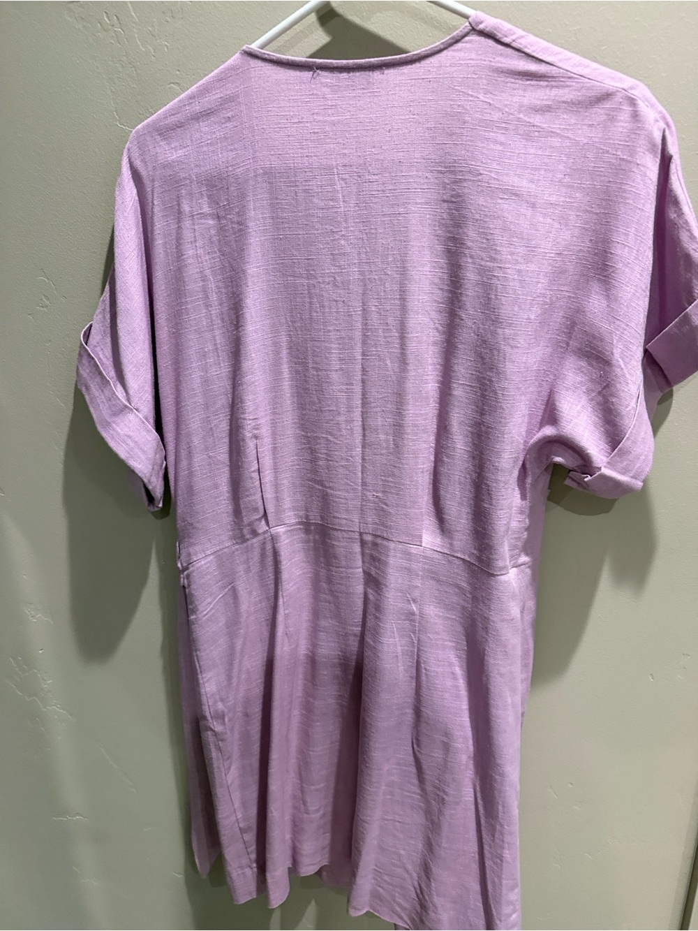 Petal & Pup Lilac Wrap Mini Dress - Picture 6 of 6